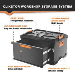 Magnusson Clikstor 1-Drawer Stackable Tool Chest 20½"