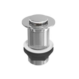 ETAL Unslotted Push Button Basin Waste Chrome 60mm