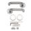 Eurospec  Fire Rated Safety Lever on Rose Pair Polished Stainless Steel