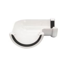 FloPlast  uPVC 90° Half Round Gutter Angle White 112mm