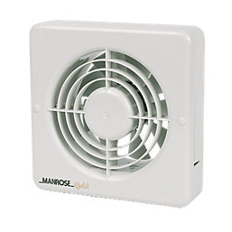 Manrose MG150BS 150mm (6") Axial Kitchen Extractor Fan  White 220-240V