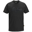 Snickers 2590 Logo Short Sleeve T-Shirt Black X Large 46" Chest