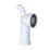 Viva  Rigid 90° Angled WC Pan Connector (1¼" Adaptor) White 320mm
