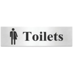 Essentials Gender Neutral Toilet Sign 50mm x 200mm