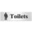 Essentials Gender Neutral Toilet Sign 50mm x 200mm