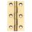 Polished Brass  Solid Drawn Butt Hinges 64mm x 35mm 2 Pack