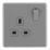 Arlec  13A 1-Gang SP Switched Socket Grey  with Colour-Matched Inserts