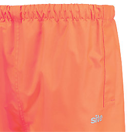 Site Huske Hi-Vis Over Trousers Elasticated Waist Orange XX Large 28" W 32" L