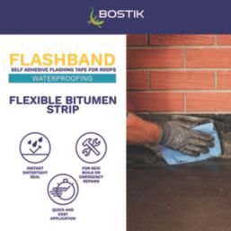 Bostik Flashband Grey 10m x 225mm