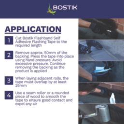 Bostik Flashband Grey 10m x 225mm