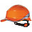 Delta Plus Diamond V Premium Push-Button Safety Helmet Orange