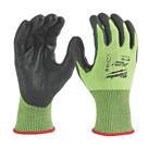 Milwaukee Hi-Vis Cut Level 5/E Gloves Fluorescent Yellow Medium
