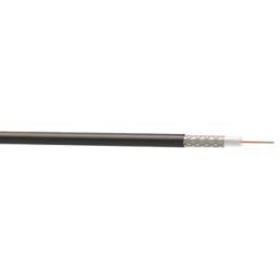Time RG6 Black 1-Core Round Coaxial Cable 50m Drum