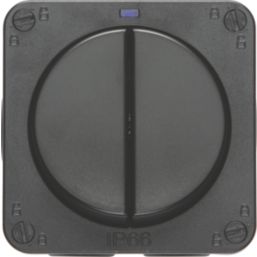 Knightsbridge  IP66 20AX 2-Gang 2-Way Weatherproof Outdoor Switch with LED