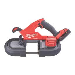 Milwaukee M18FBS85-202C 85mm 18V 2 x 2.0Ah Li-Ion RedLithium Brushless Cordless Bandsaw