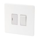 Varilight  13A Switched Fused Spur with Neon Ice White with White Inserts