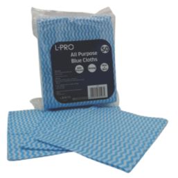 L-PRO All Purpose Non-Woven Cleaning Cloths Blue 30cm x 38cm 50 Pack