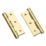 Smith & Locke Polished Brass  Ball Bearing Hinges 75mm x 50.8mm 2 Pack