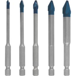 Bosch Expert HEX-9 Hard Ceramic Tile Drill Bit Set 5 Pack