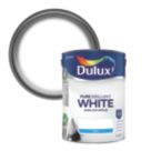 Dulux Walls & Ceilings 5Ltr Pure Brilliant White Matt Emulsion  Paint