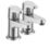 Bristan Quest Chrome 110mm Deck Mounted Lever 2 Tap Holes Bath Pillar Tap