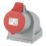 Lewden 32A 3P+N+E 90° Angled Socket 400V