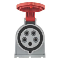 Lewden 32A 3P+N+E 90° Angled Socket 400V