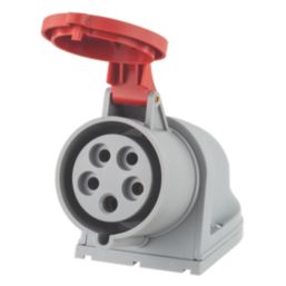 Lewden 32A 3P+N+E 90° Angled Socket 400V