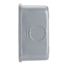 Contactum CLA3469 13A Switched Metal Clad Secret Key Fused Spur & Flex Outlet with Neon  with White Inserts