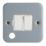Contactum  13A Switched Metal Clad Fused Spur & Flex Outlet   with White Inserts