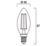 Sylvania ToLEDo Retro V5 CL 827 SL E14 Candle LED Light Bulb  470lm 4.5W