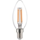 Sylvania ToLEDo Retro V5 CL 827 SL E14 Candle LED Light Bulb  470lm 4.5W
