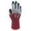 Wonder Grip WG-355 Dual  General Handling Gloves Maroon/Grey X Large