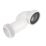 McAlpine  Rigid 90° Space Saving Pan Connector White 354mm