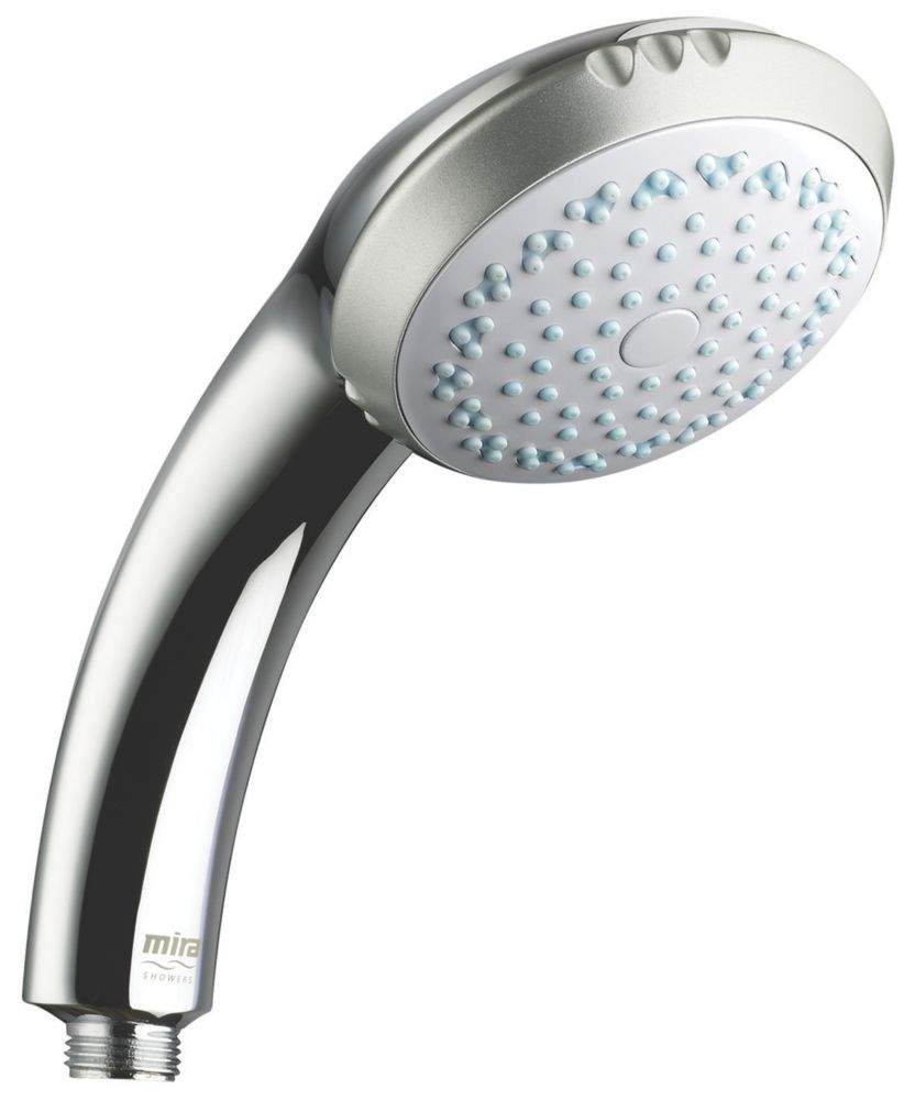 Mira Response Shower Head Chrome 98.5mm x 177mm Screwfix