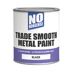 No Nonsense Smooth Quick-Dry Metal Paint Black 750ml