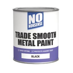 No Nonsense Smooth Quick-Dry Metal Paint Black 750ml