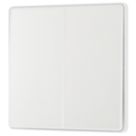 British General Evolve 20A 16AX 2-Gang 2-Way Light Switch  Pearlescent White