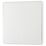 British General Evolve 20A 16AX 2-Gang 2-Way Light Switch  Pearlescent White