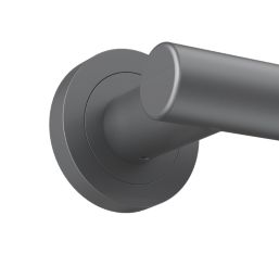 Cooke & Lewis Damgan Lever on Rose Door Handles Pair Titanium