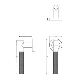 Cooke & Lewis Damgan Lever on Rose Door Handles Pair Titanium