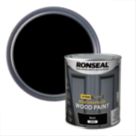 Ronseal 750ml Black Satin Wood Paint