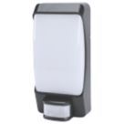 LAP  Indoor & Outdoor Square LED Bulkhead With PIR Sensor Black 12W 800lm