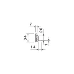 Essentials White Bottom Fix Self-Closing Roller Drawer Runners 400mm 2 Pack