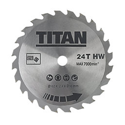 Titan TTB874CSW 1200W 165mm  Electric Circular Saw 240V