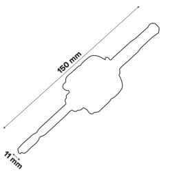 Erbauer  SDS Plus Shank Metal Arbor with 105mm Pilot Drill