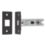 Smith & Locke Matt Black Mortice Latch & Thumbturn Set 76mm Case - 57mm Backset