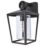 Lutec West Outdoor Lantern Wall Light Black