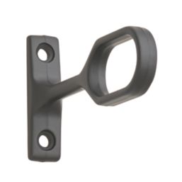 Rail & Tube Solutions Oval Centre Support Bracket Black 15mm