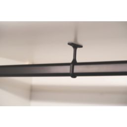 Rail & Tube Solutions Oval Centre Support Bracket Black 15mm